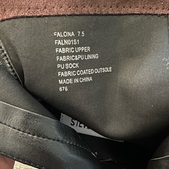 STEVE MADDEN FALONA BROWN FAUX SUEDE BLOCK HEEL ZIP SIDE HEEL GRIP BOOTIE 7.5 - Picture 8 of 9